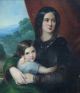 Elena Teresa Anna Maria Gigli with her son William Henry Plunkett Maquay